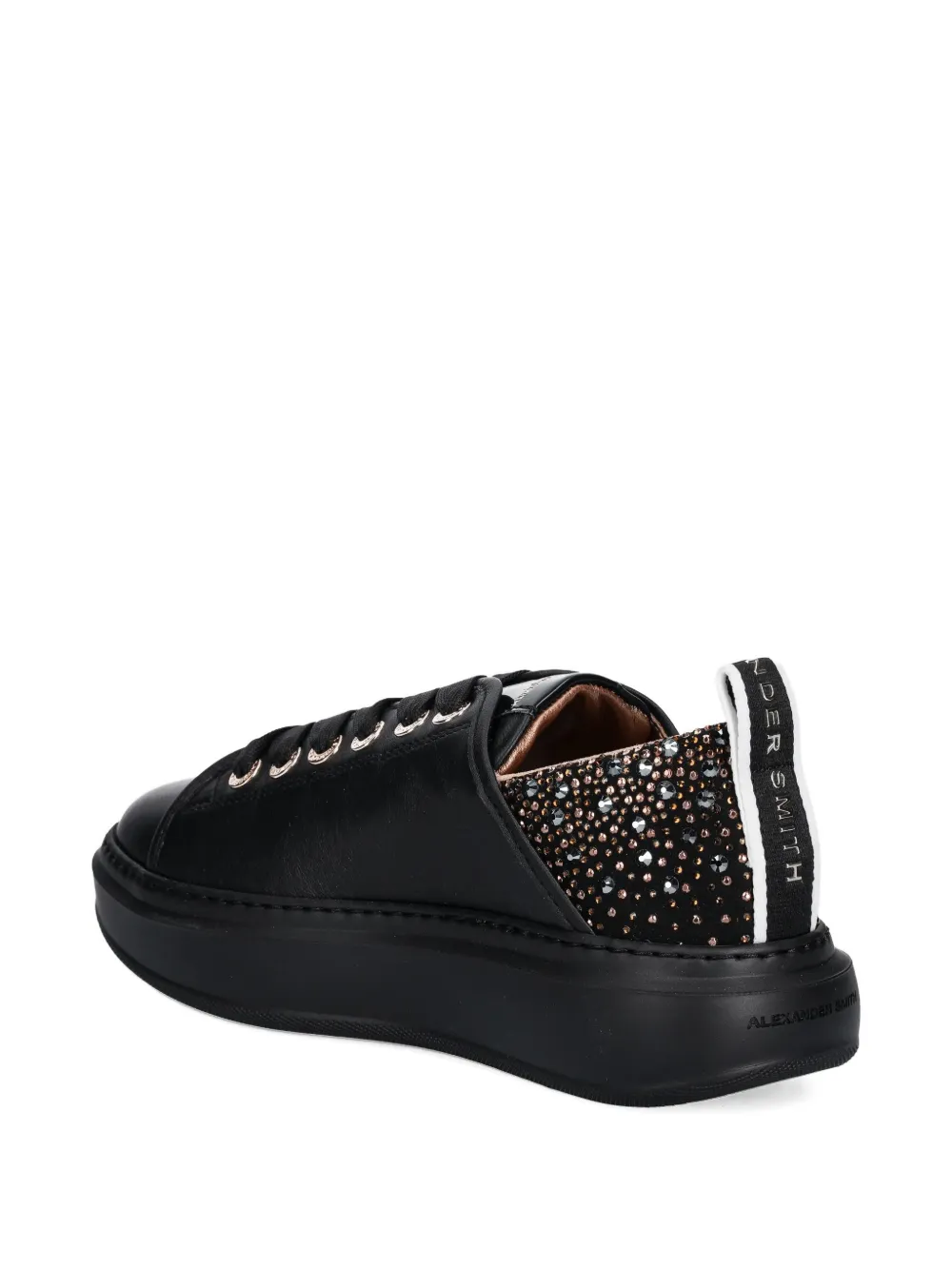 Alexander Smith Wembley verfraaide sneakers Zwart