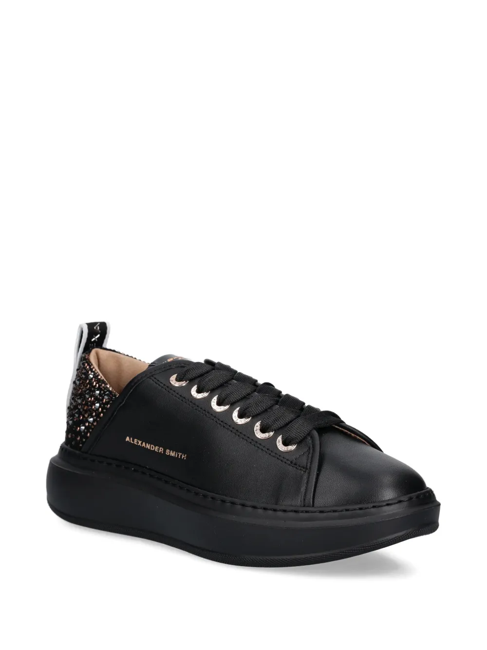 Alexander Smith Wembley verfraaide sneakers Zwart
