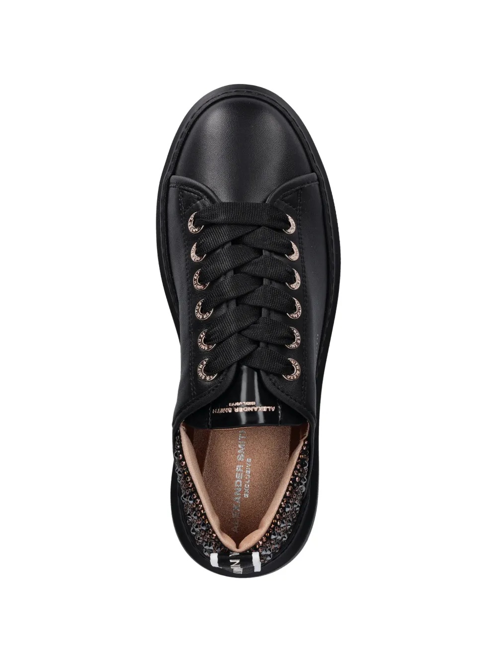 Alexander Smith Wembley verfraaide sneakers Zwart