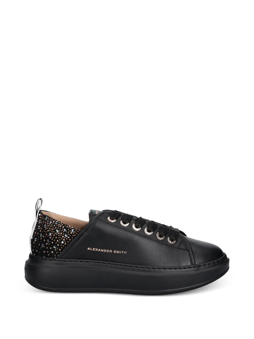 Alexander Smith Wembley embellished lace-up sneakers - Nero