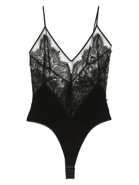 NISSA lace-embellished top