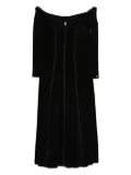 NISSA crystal-embellishment midi dress - Black