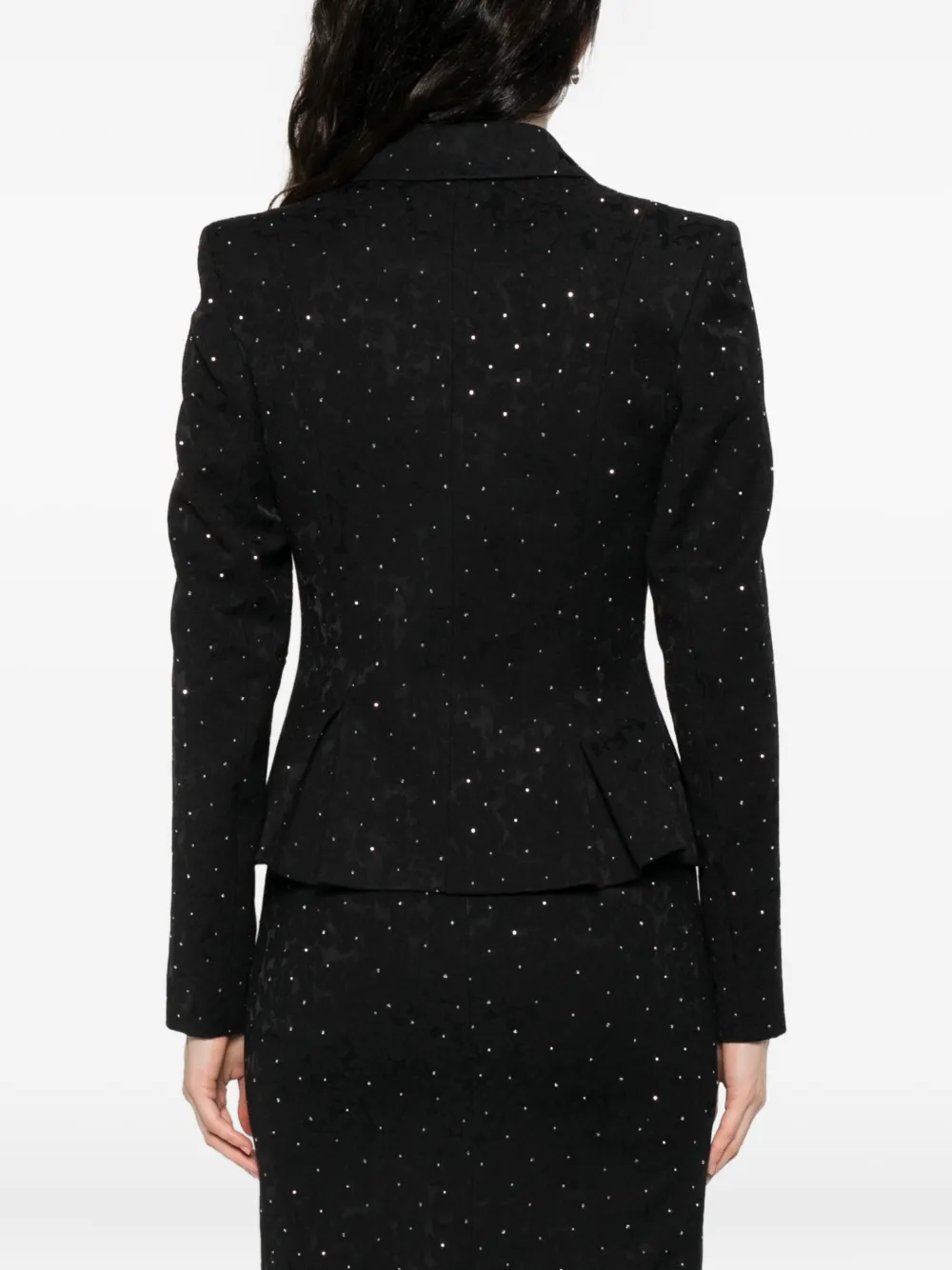 Nissa Embellished Button-detail Jacket In Black