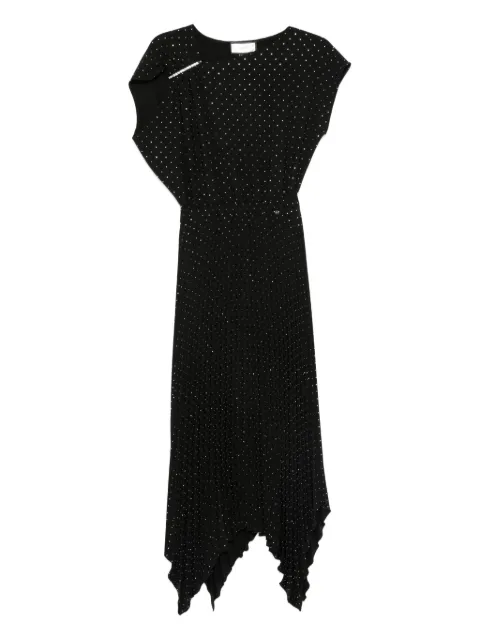 NISSA embellished asymmetric midi dress
