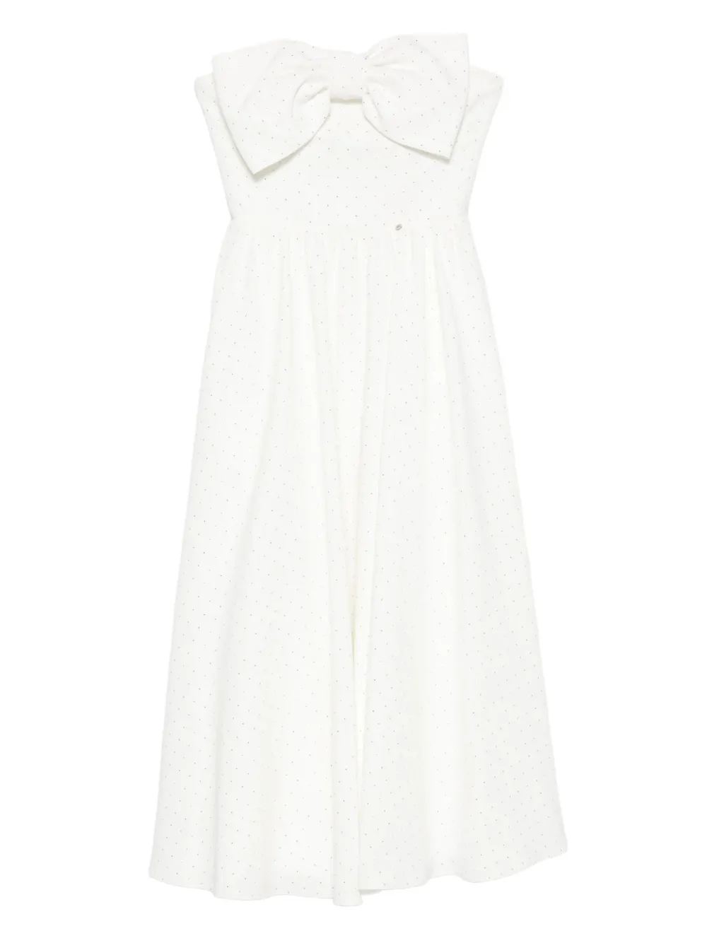 NISSA Midi-jurk met strikdetail Wit