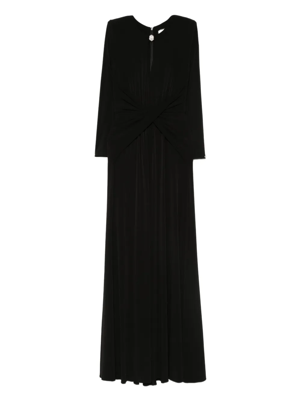 NISSA Maxi-jurk met gedraaide voorkant Zwart