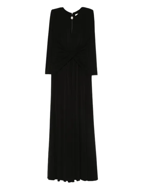 NISSA twist-front maxi dress