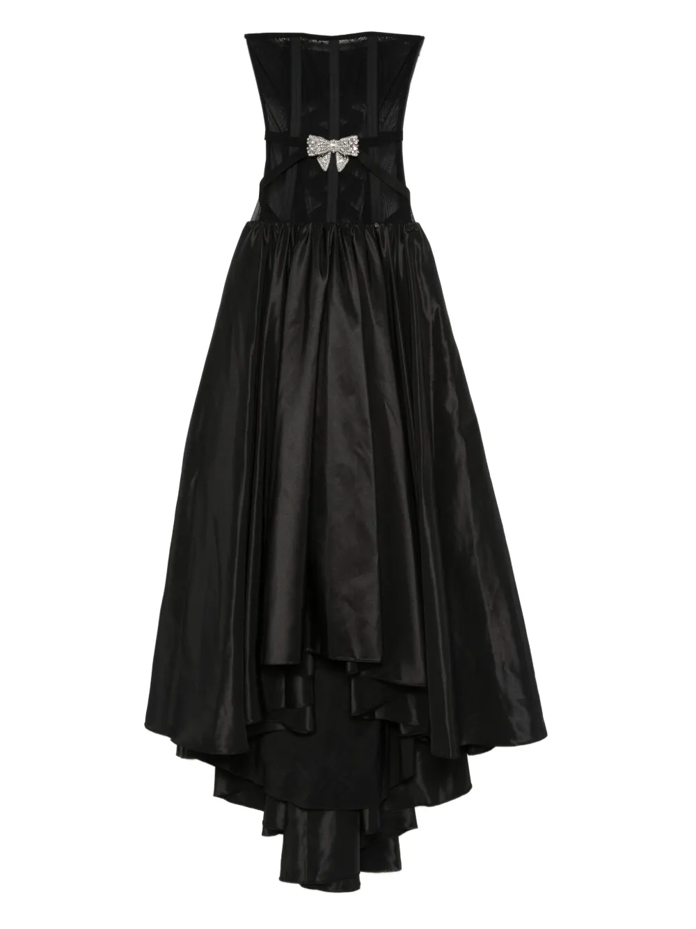 NISSA Maxi-jurk met strik Zwart