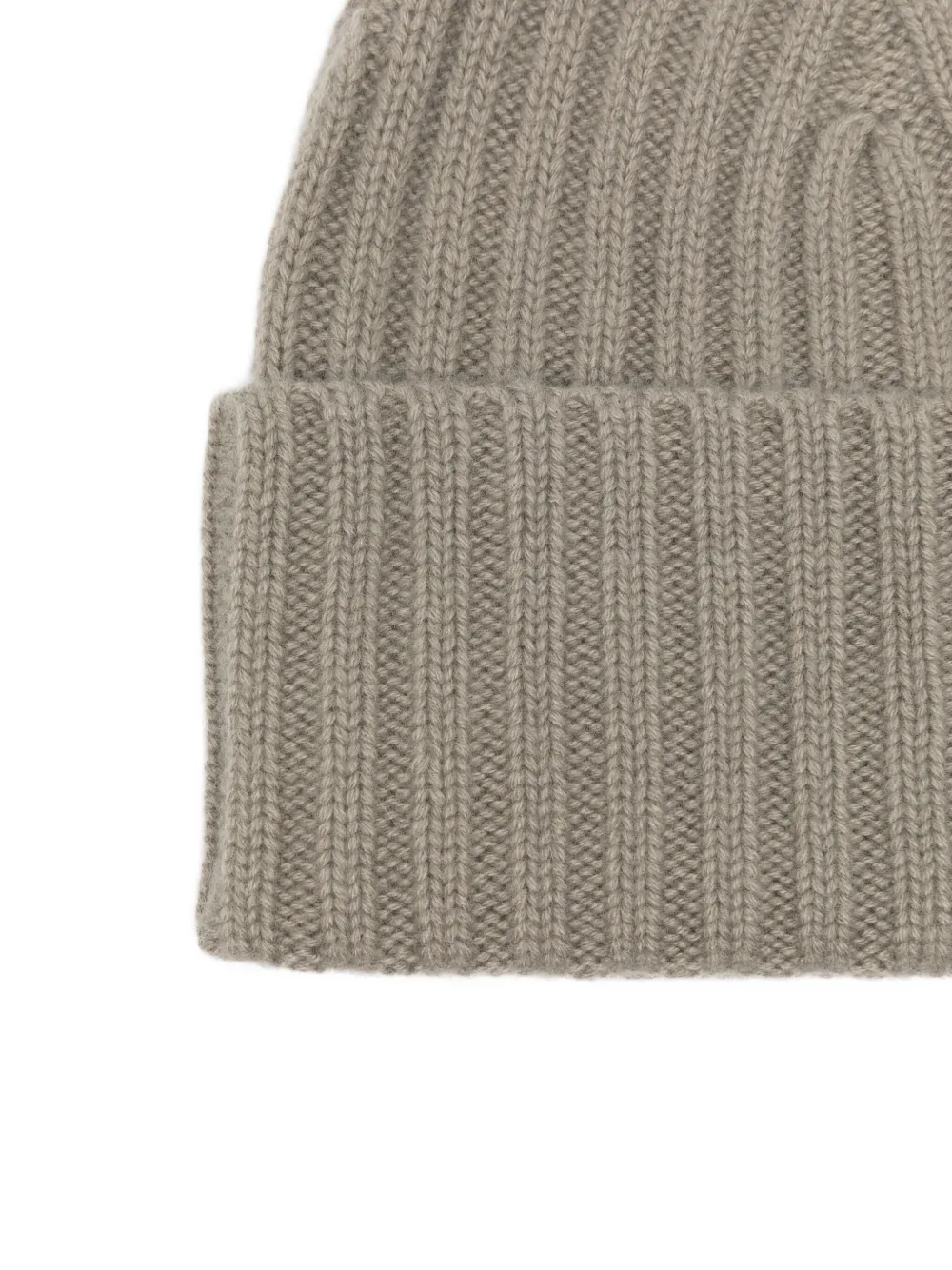 Warm-me Gerippte Beanie Aus Kaschmir In Gray