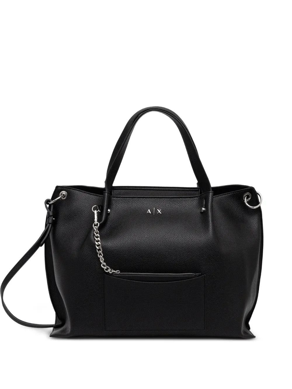 Armani Exchange logo-detail pocket tote bag - Nero