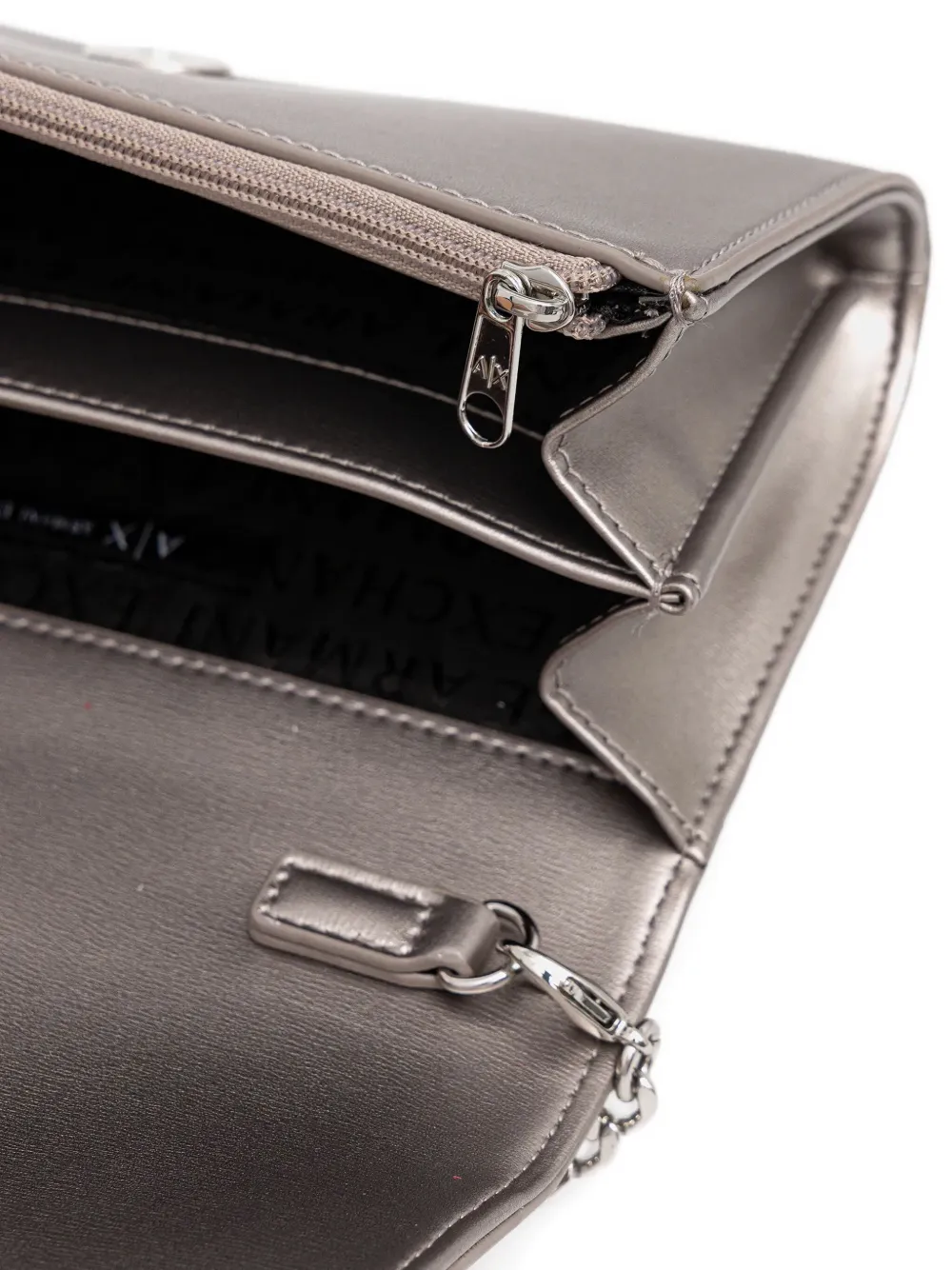 Armani Exchange Jodie portemonnee met logogesp Grijs