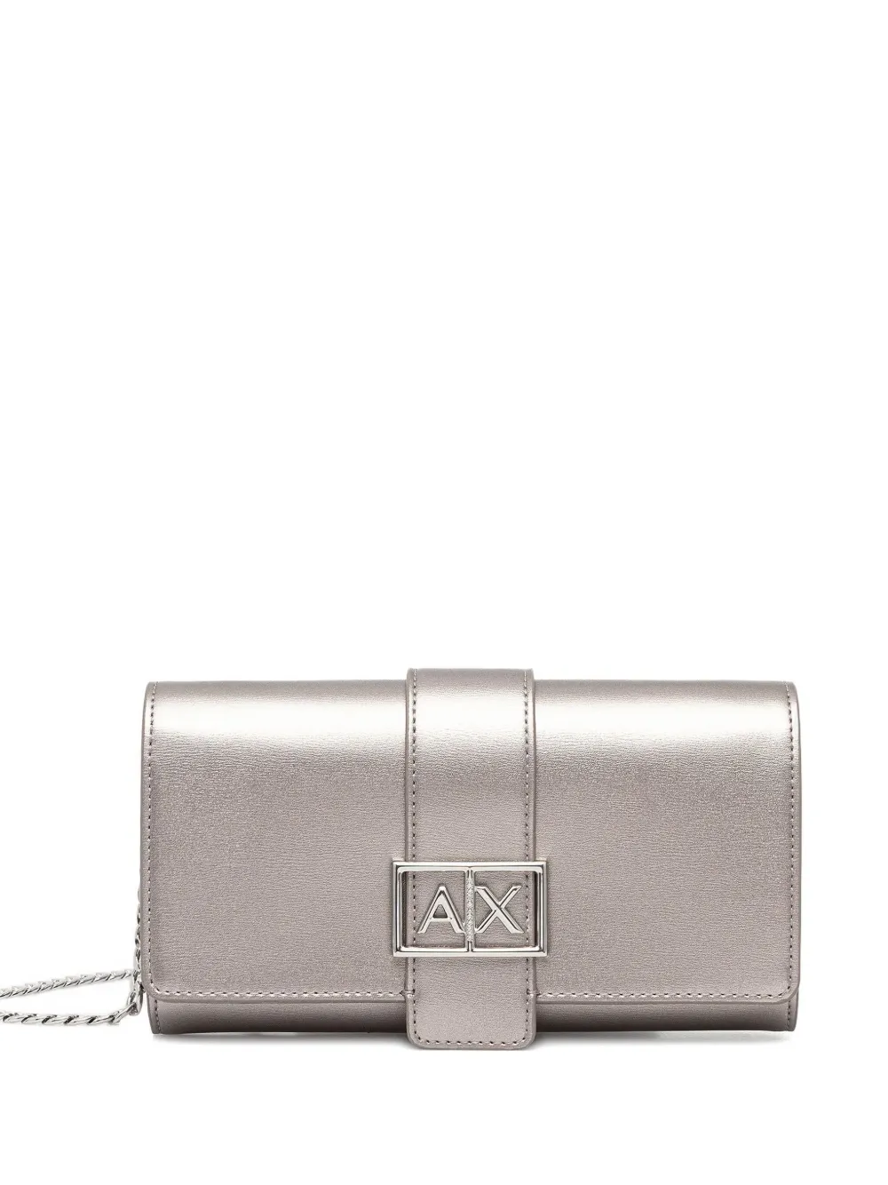 Armani Exchange Jodie logo-buckle wallet - Grigio