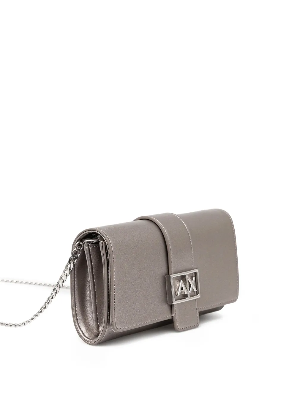 Armani Exchange Jodie logo-buckle wallet - Grijs
