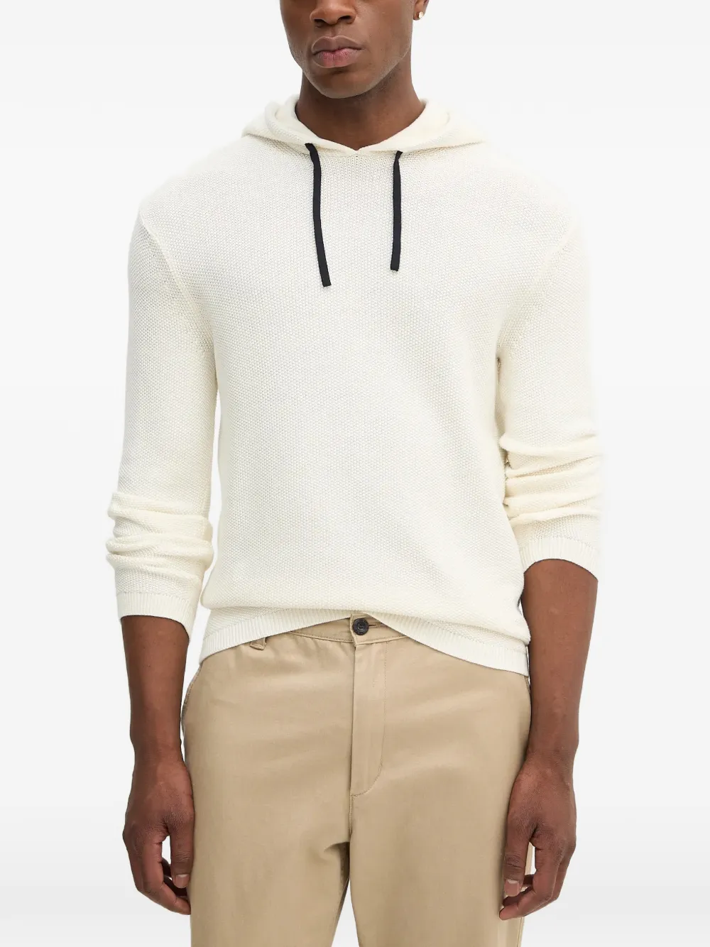 Armani Exchange long-sleeve hooded sweater - Toni neutri