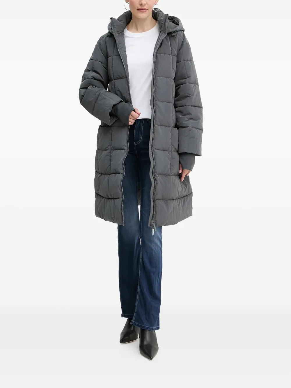 Armani Exchange Mantel met ceintuur Grijs