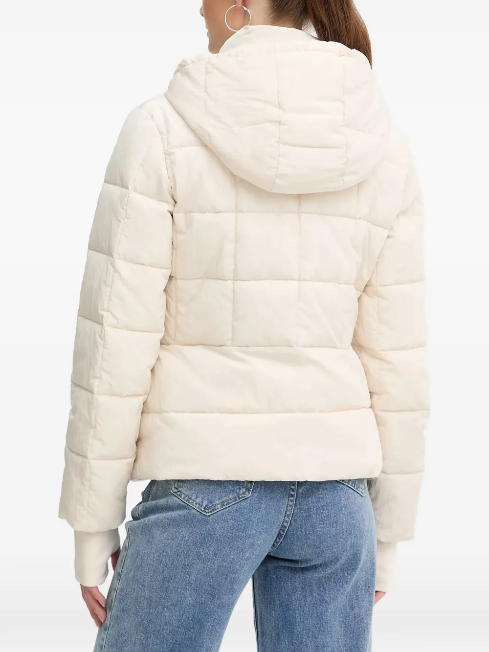  Armani Exchange Hooded Padded Jacket - White 