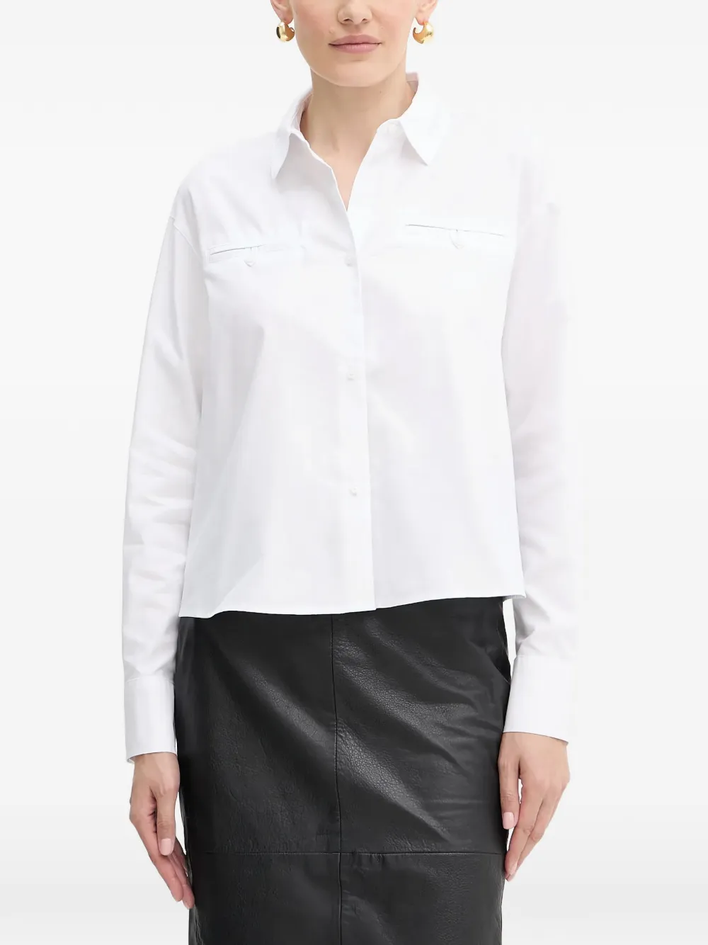 Armani Exchange buttoned pocket shirt - Bianco