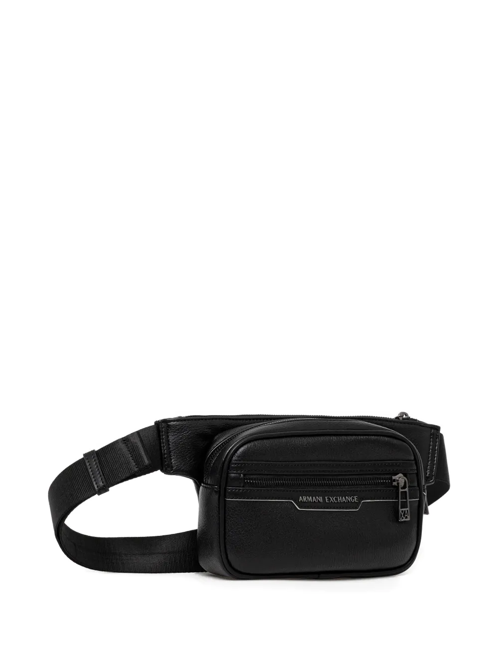 Armani Exchange zip-up belt bag - Zwart