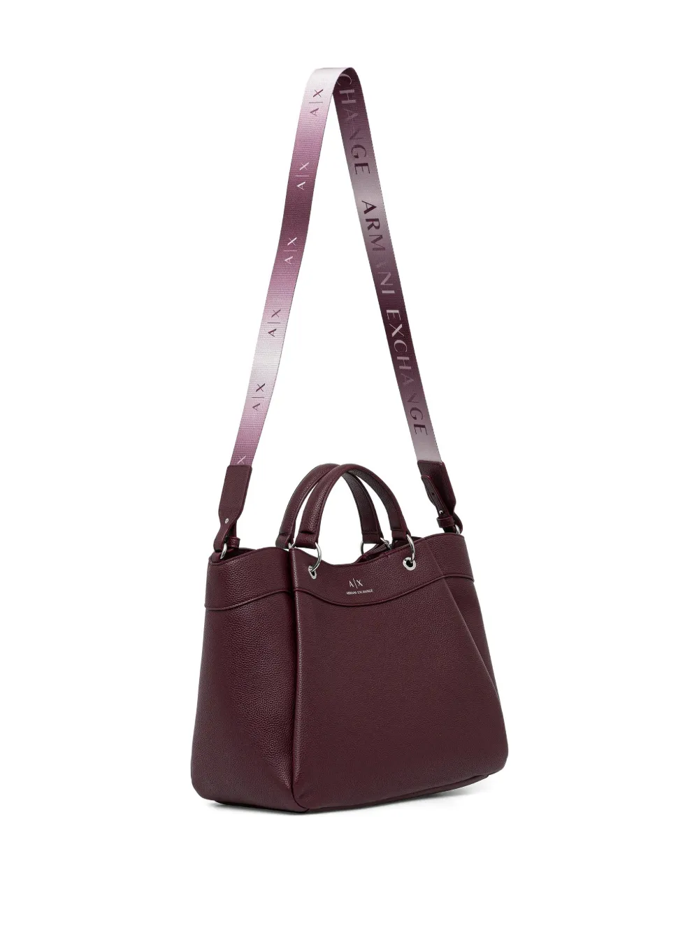 Armani Exchange top-handle tote bag - Paars