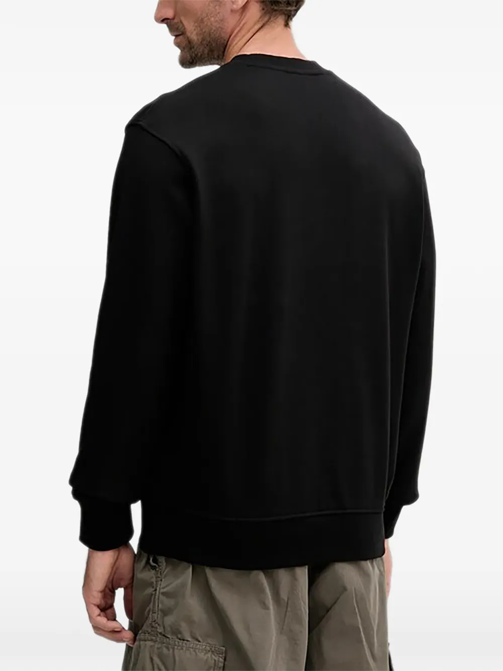 Armani Exchange Sweater met logo Zwart