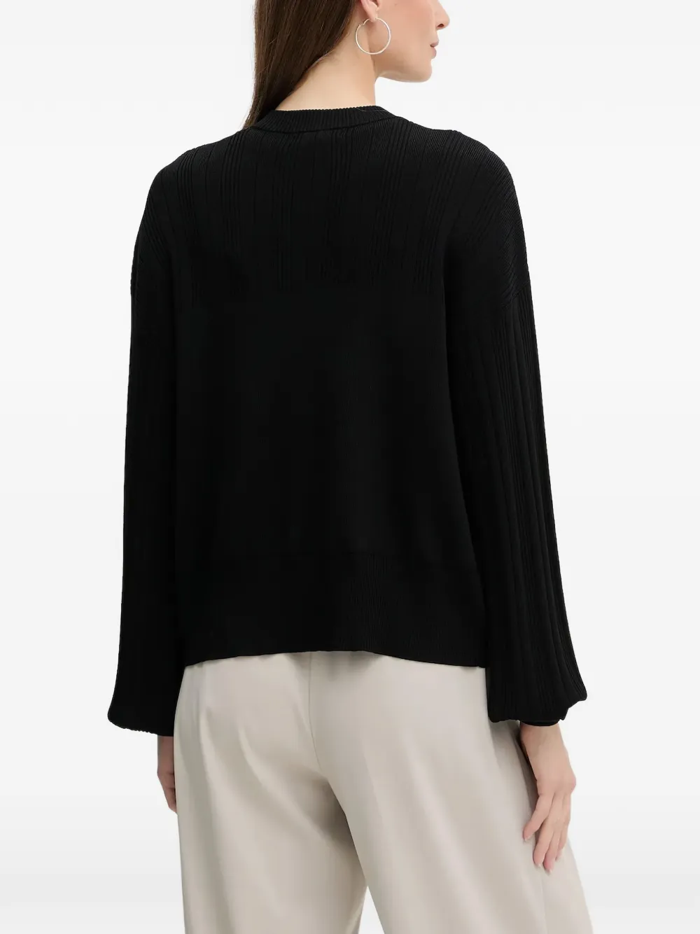  Armani Exchange Buttoned Cardigan - Black 