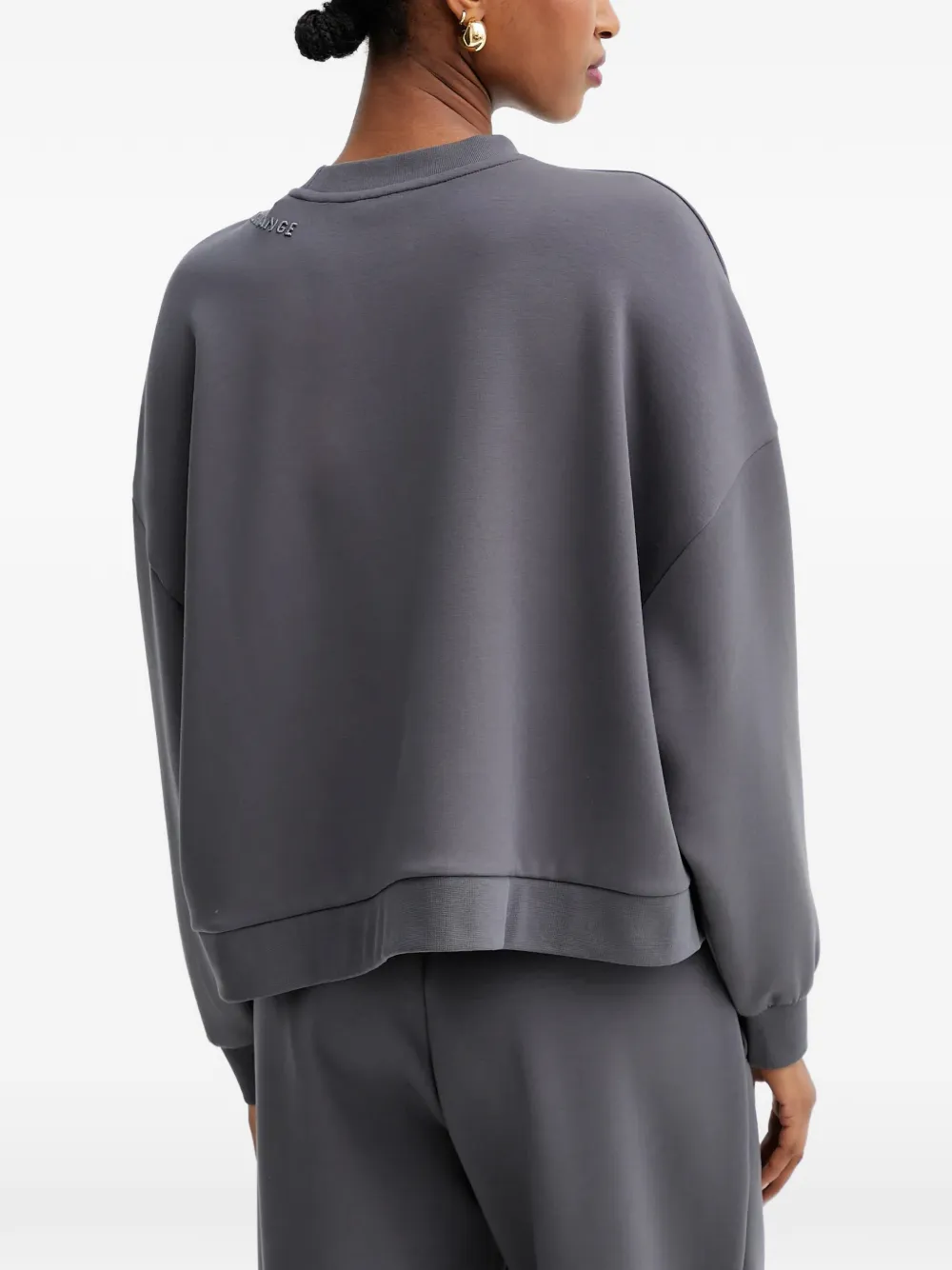  Armani Exchange Logo-embroidered Sweatshirt - Grey 