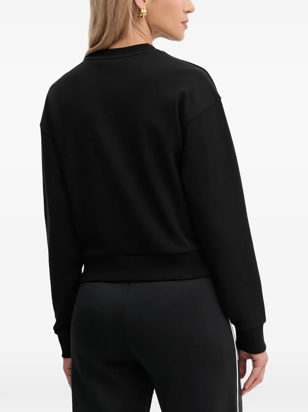 Armani Exchange Sweater met logo Zwart
