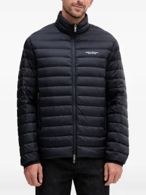 ジャケット・アウター Armani exchange double zip wool jacket Armani Exchange zip-fastening Padded Jacket | Black | FARFETCH