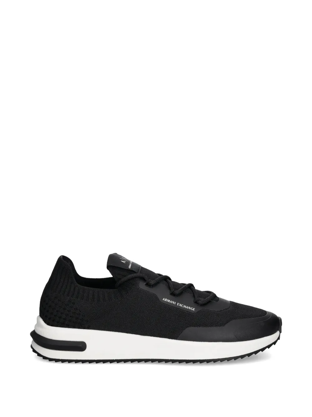 Armani Exchange Sneakers met logodetail Zwart