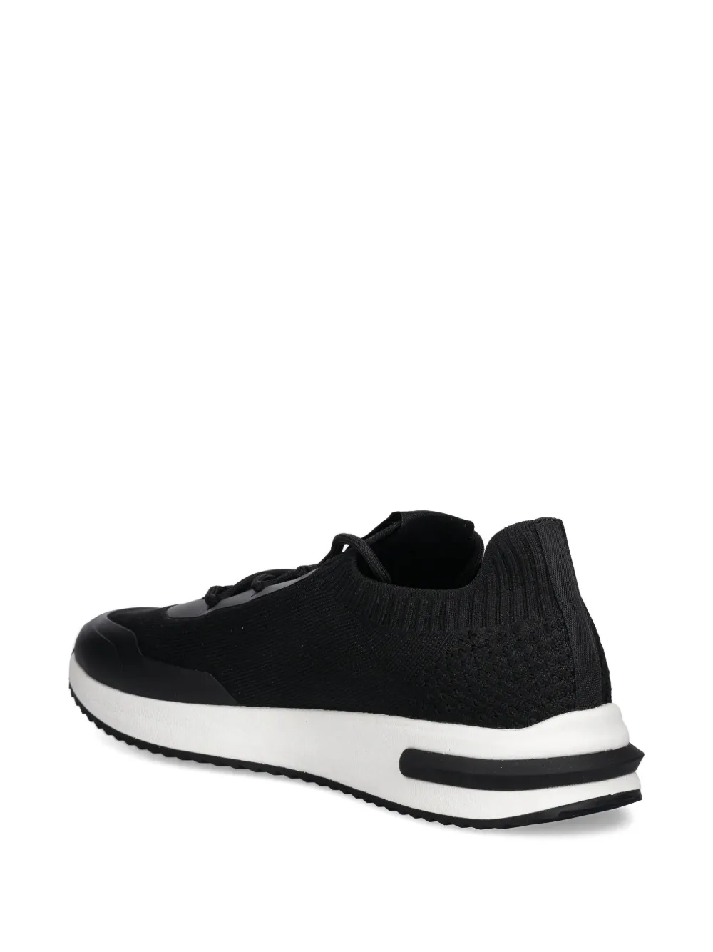 Armani Exchange Sneakers met logodetail Zwart