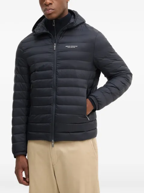 Armani Exchange hooded padded jacket