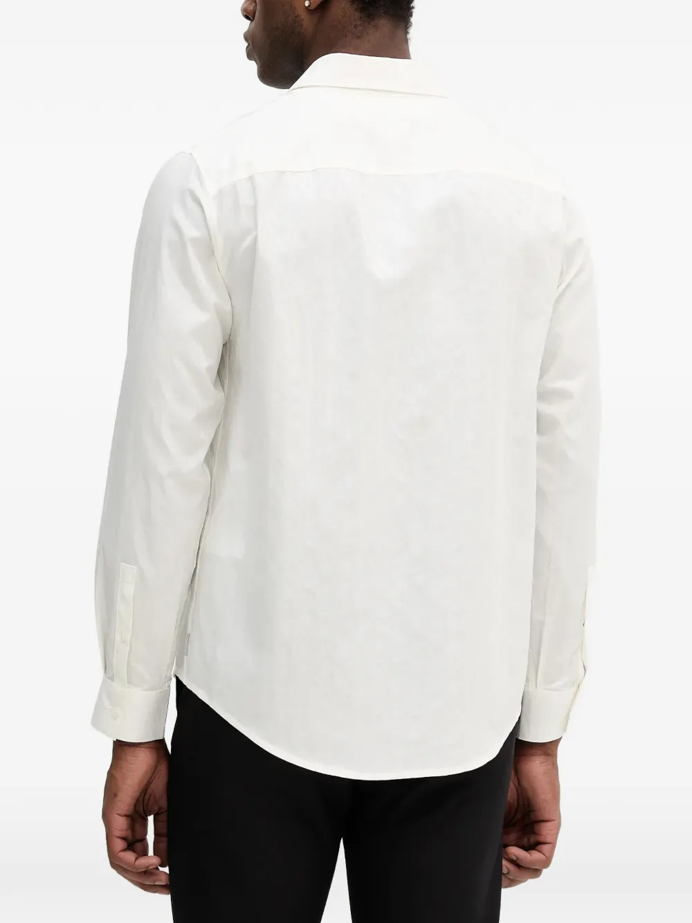 Armani Exchange Overhemd met knopen en patroon Wit