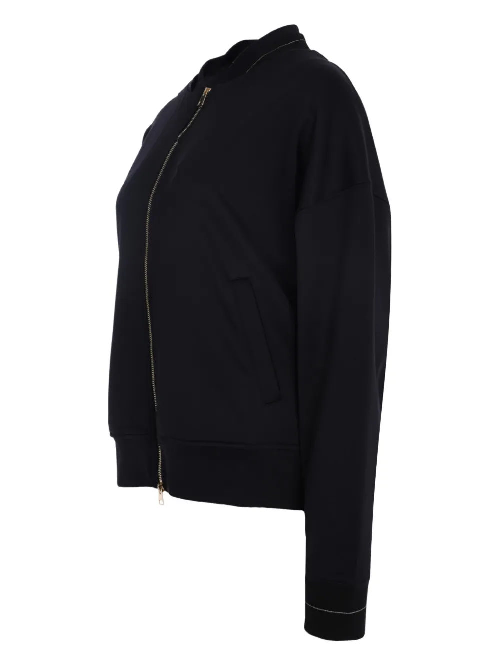 Lorena Antoniazzi Sweater met rits Zwart