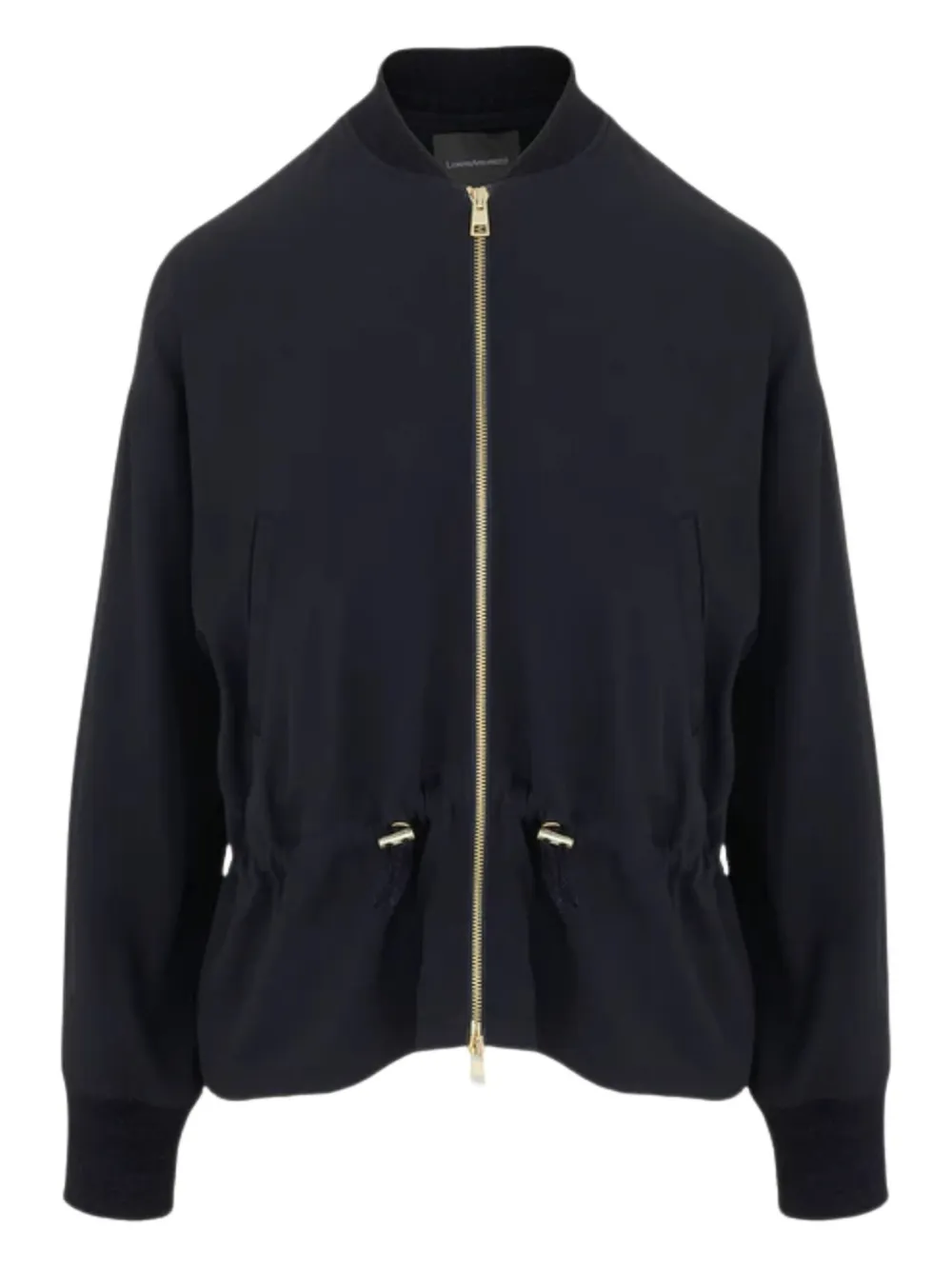 Lorena Antoniazzi zip-fastening drawstring bomber jacket | Black | Image 1