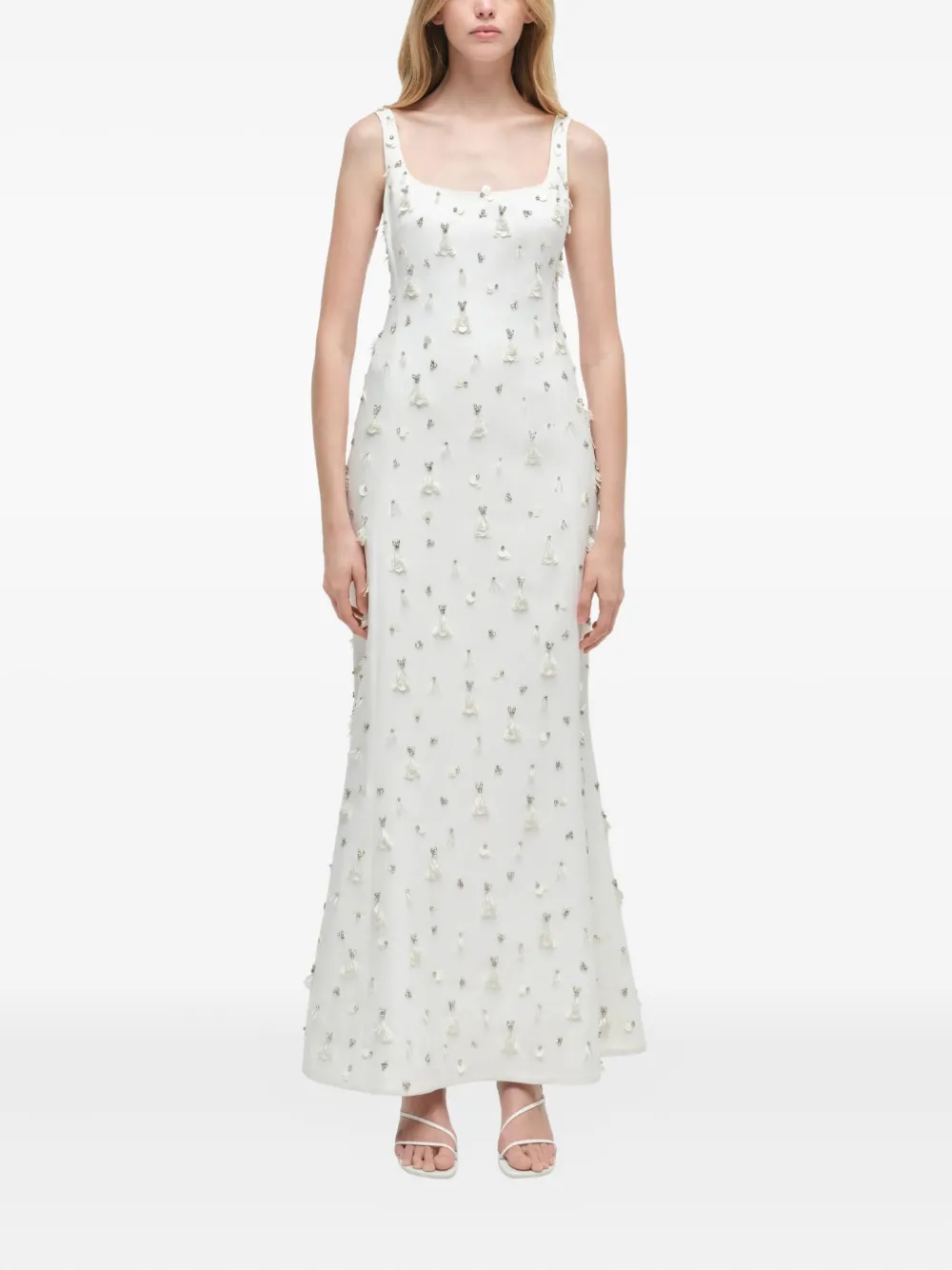 Simkhai Briella embellished midi party gown - Wit