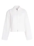 Simkhai zip-front lace-insert jacket - White