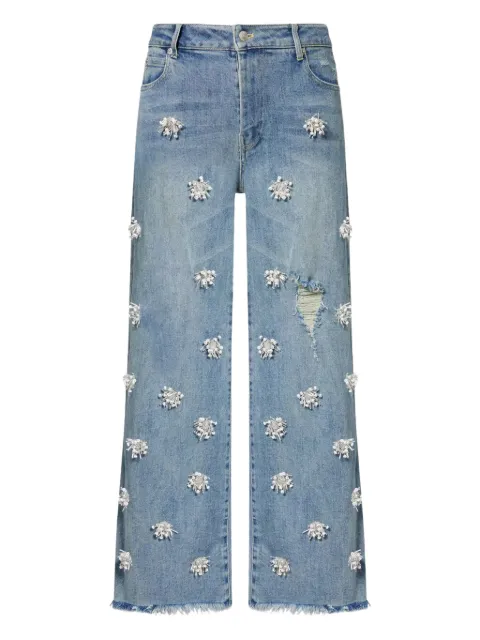 Simkhai Jude embellished frayed jeans