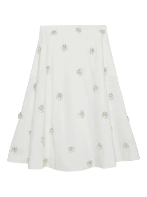 Simkhai embellished cotton skirt