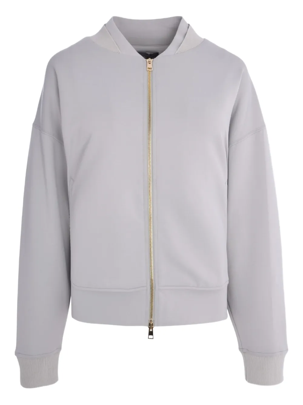 Lorena Antoniazzi Zip-fastening Star-detail Sweatshirt In Gray