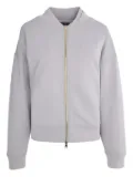 Lorena Antoniazzi zip-fastening star-detail sweatshirt - Grey