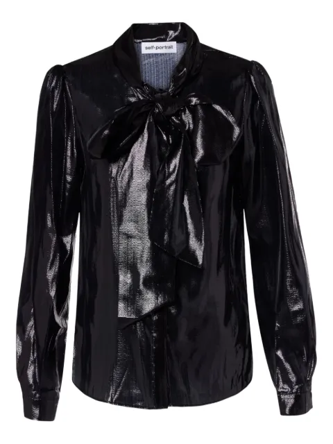 Self-Portrait pussy-bow blouse