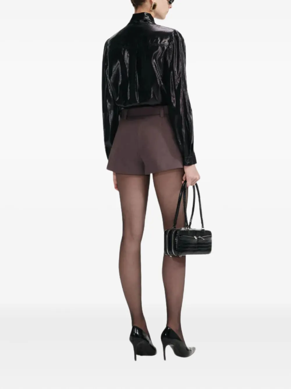 Self-portrait Bow-detail Blouse In Black