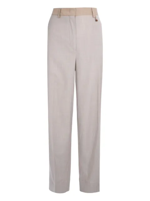 Lorena Antoniazzi side-stripe wool trousers