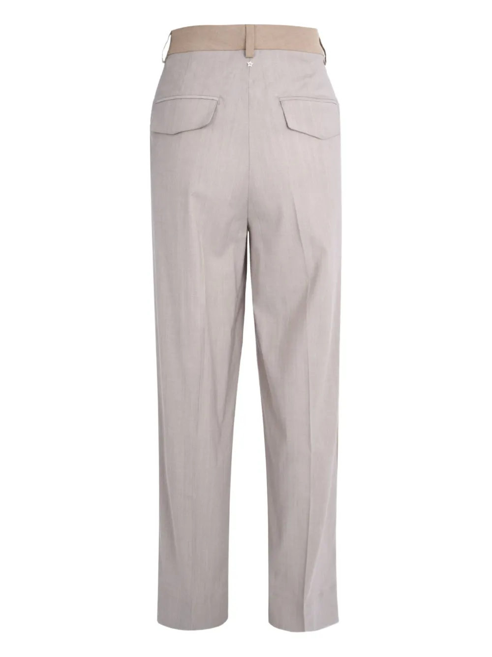 Lorena Antoniazzi side-stripe wool trousers - Beige
