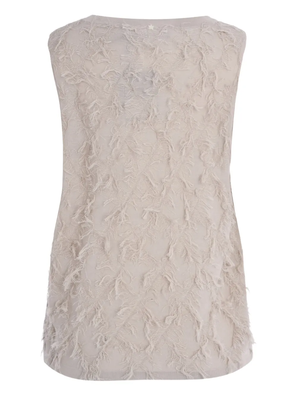 Lorena Antoniazzi star-shaped frayed knit vest | Vests & Tank Tops | Image 2