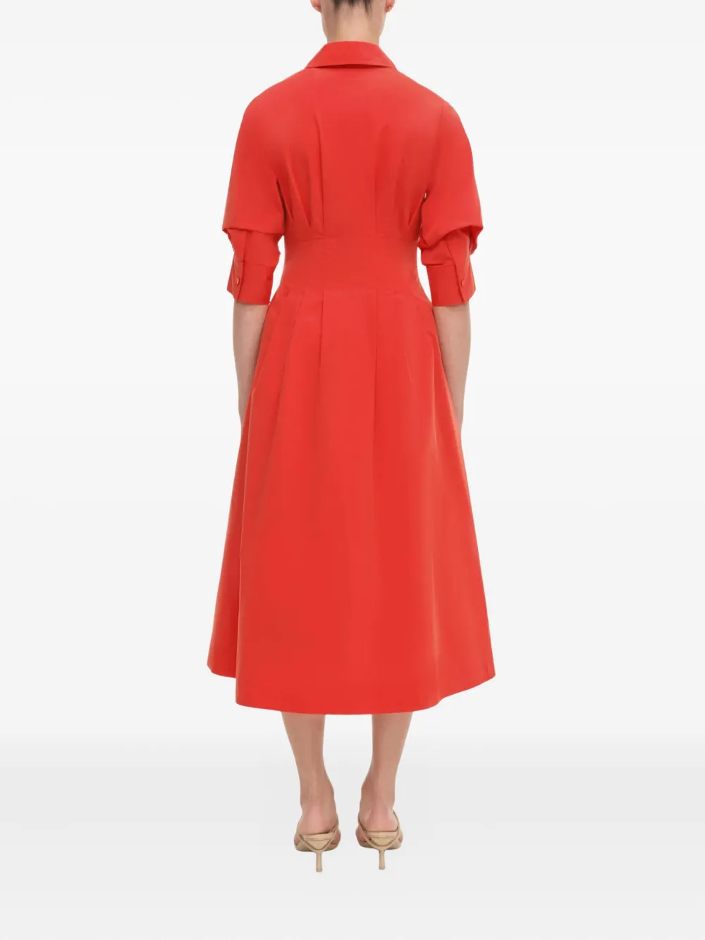 Simkhai Shirt Midi Day Dress In Pink
