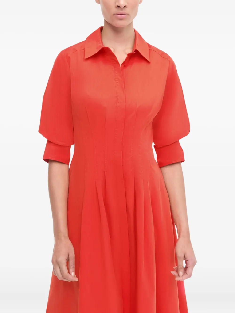 Simkhai Shirt Midi Day Dress In Pink