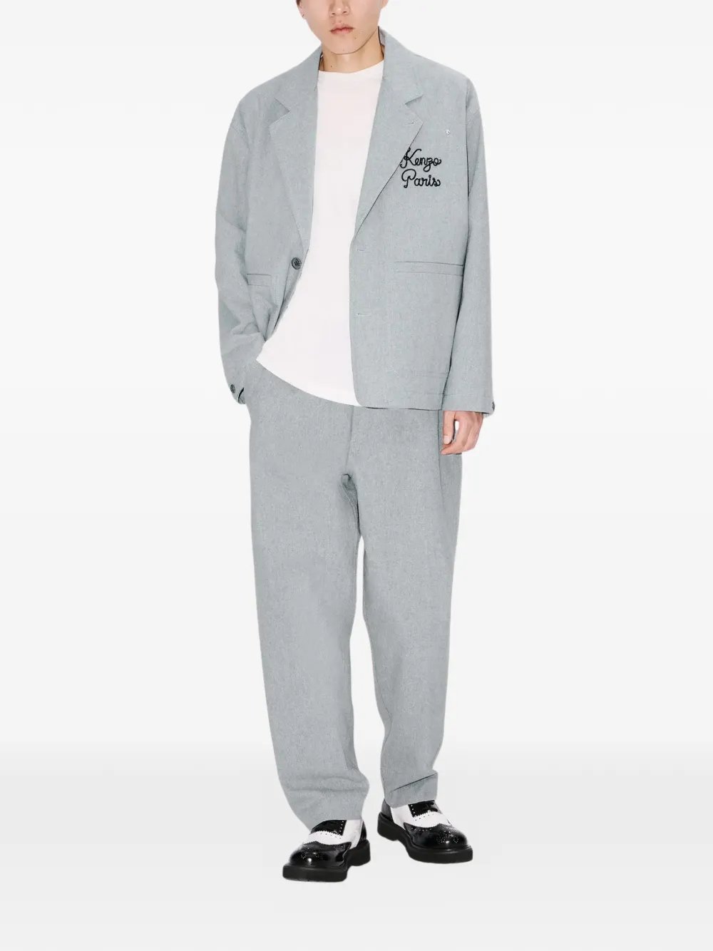 Kenzo button-fastening trousers - Grijs