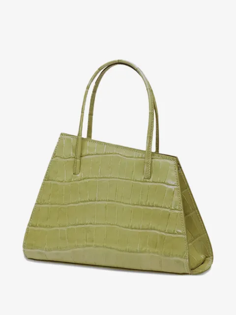 Liffner tote mini de piel con efecto de cocodrilo en relieve