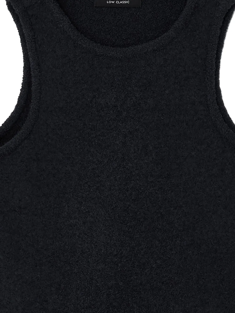 Low Classic bouclé knit top Zwart